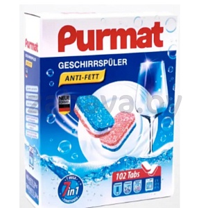 Таблетки для ПММ Purmat, 102 шт.