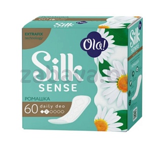 Прокладки ежедневные Ola! Silk Sense, ромашка, 60 шт.