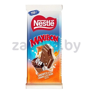 Шоколад Nestle Maxobon, карамель и мороженое, 198 г