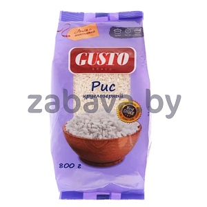 Рис Gusto Bravo, круглозерный, 800 г