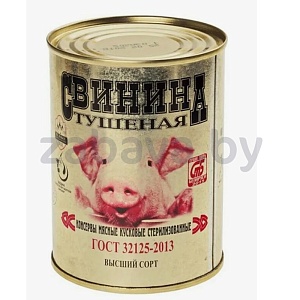 Консервы мясные свинина тушеная «Домашняя», 340 г