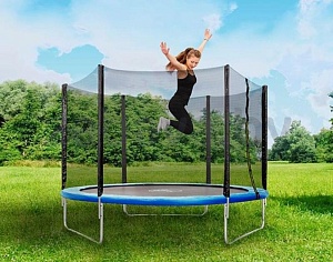 Батут немеханизированный Jump с внешней/внутренней защитной сеткой