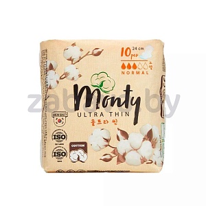 Прокладки гигиенические женские Monty Ultra Thin Normal Plus, 10 шт.