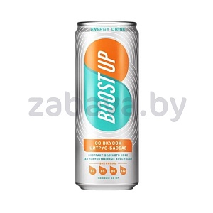 Напиток энергетический BoostUp, цитрус-баобаб, 330 мл