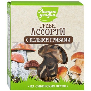 Грибы сушеные «Лесные угодья», ассорти с белыми грибами, 45 г