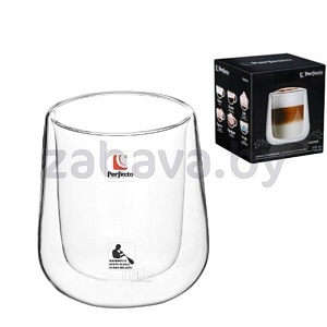 Бокал стекляный с двойными стенками Tratar Perfecto Linea, 300 мл