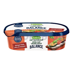Сыр творожный Bonfesto Balance Cream Cheese «Овощи гриль», 65%, 140 г