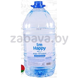 Вода питьевая I’m Happy, негаз., 6 л