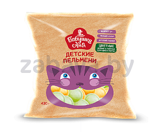 Пельмени «Бабушка Аня» «Детские», цветные, 430 г