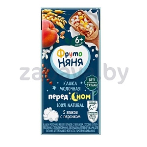 Каша молочная «Фруто няня», 5 злаков с персиком, 200 г