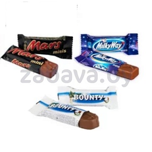 Конфеты Bounty/Mars/MilkyWay Minis, 1 кг