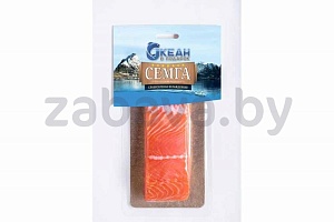 Семга слабосоленая, филе-кусок на коже, охлажденная, 200 г