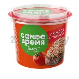 Паста мясная риет «Санта Бремор» «Самое время», с томатом, 150 г