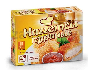 Наггетсы куриные с филе, п/ф, замороженные, 300 г