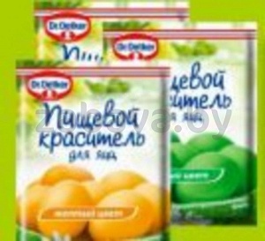 Краситель пищевой, Dr. Oetker, жидкий, 5 мл, жёлтый/зелёный/красный