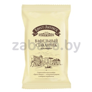 Мороженое «Брест-Литовск», пломбир, вафельный стаканчик, 75 г