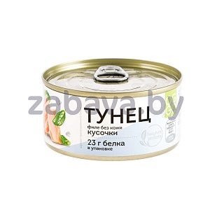 Тунец Oggo, филе-кусочки в собственном соку, 170 г