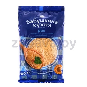 Рис «Бабушкина кухня», пропаренный, длиннозерный, шлиф., 700 г