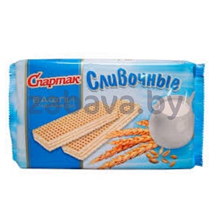 Вафли «Спартак» «Сливочные», 216 г