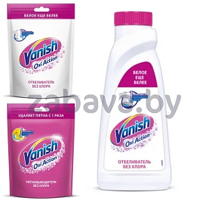 Пятновыводитель/отбеливатель Vanish Oxi Action, 500 г/1000 мл, в ассорт.