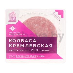 Колбаса «Кремлевская», в/к, в/с, «Брестский» МК, 250 г
