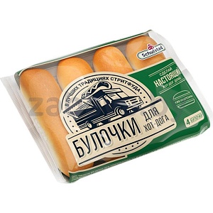 Булочки для хот-дога Schulstad, 240 г, 4 шт.