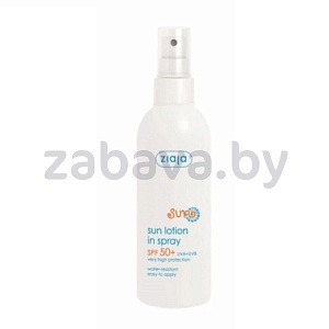 Лосьон для загара Ziaja Sun, спрей, SPF 50+, 170 мл