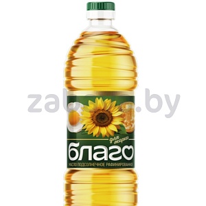 Масло подсолнечное «Благо», раф., 1 л