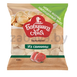 Пельмени «Бабушка Аня» из свинины, 430 г