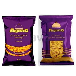 Макаронные изделия Algusto, рожки/перья, 400 г