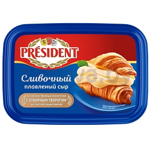 Сыр плавл. President, сливочный, 45%, 200 г