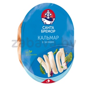 Мясо кальмара «Санта Бремор», в заливке, 180 г