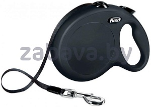 Flexi Classic поводок-рулетка ременная​, M, 5 м, в ассортименте