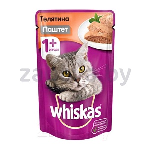 Корм для кошек Whiskas, 85 г, в ассортименте