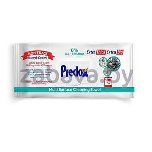 Салфетки влажные для уборки Predox, 100 шт., 3 пачки
