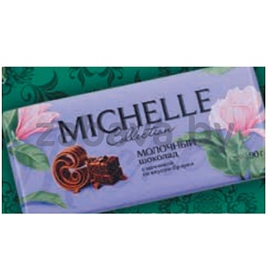 Шоколад Michelle с начинкой, 90 г, в ассорт.