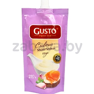 Соус майонезный Gusto, сливочно-чесночный, 210 г