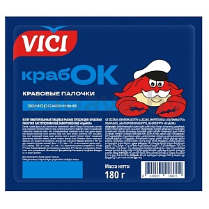 Палочки крабовые «Крабок» Vici, 180 г