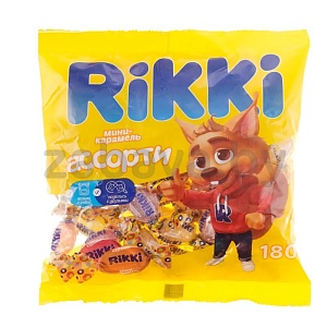 Ка­ра­мель Rikki, мини, ас­сор­ти, 180 г