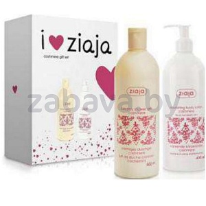 Крем-мыло для душа и лосьон для тела Ziaja Cashmere, 500+400 мл
