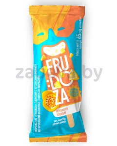 Мороженое Frudoza, пломбир, ананас-маракуйя, 65 г