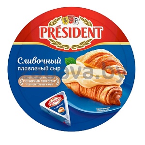 Сыр плавленый President, 140 г, в ассорт.