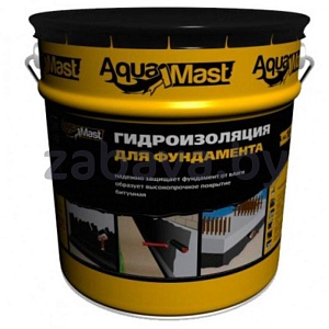 Мастика гидроизоляционная битумная AquaMast, ведро 18 кг (РБ)