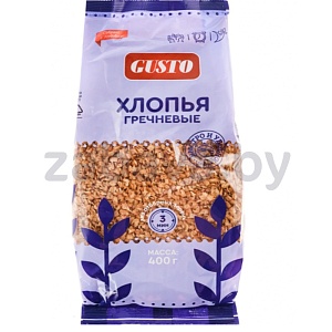 Хлопья Gusto гречневые, 400 г