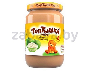 Пюре «Топтышка» для детского питания, 190 г, в ассортименте