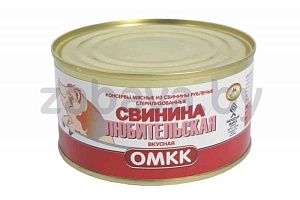 Консервы мясные «Свинина любительская вкусная», ОМКК, 325 г