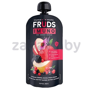 Пюре Smartfood Smoothie Fruds, яблоко-груша-клубника-ежевика, 150 г