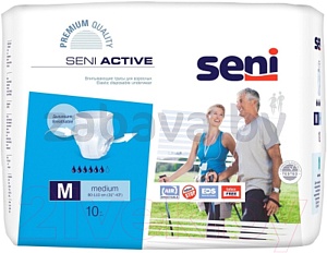 Трусики впитывающие для взрослых Seni Active normal, medium, 10 шт.