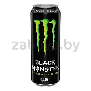 Напиток энергетический Black Monster, газированный, 0,449 л