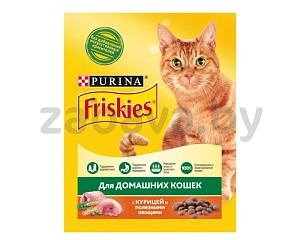 Корм сухой Friskies для стерилизованных кошек и котов, кролик/курица, 300 г